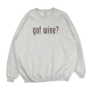 Vintage Got Wine? Graphic Crewneck XL